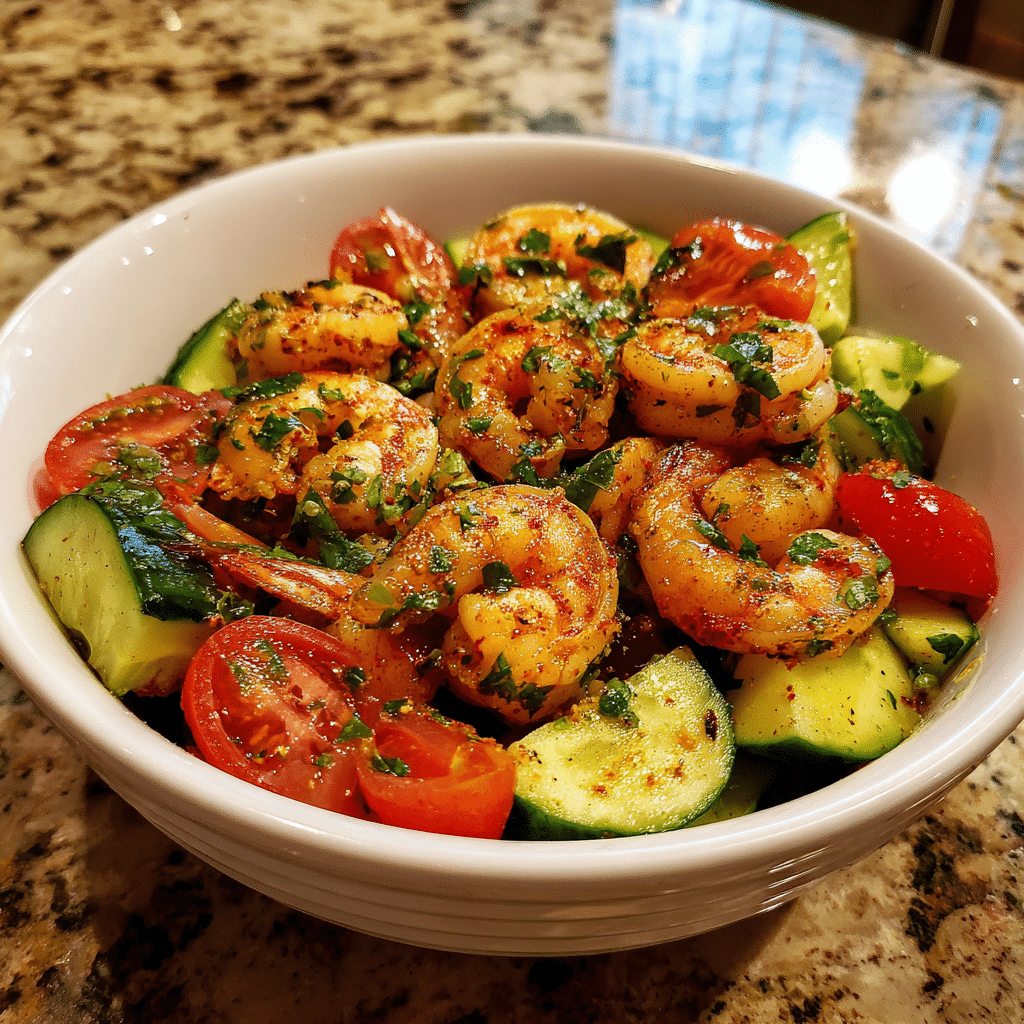 Cucumber Tomato Shrimp Salad – Fresh and Flavorful
